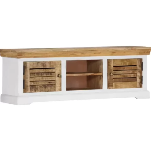 vidaXL Tv Benches & Tv Stands* Tv Stand 46.5"X11.8"X15.7" Solid Wood Mango