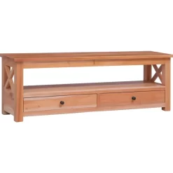 vidaXL Tv Benches & Tv Stands* Tv Stand 47.2"X11.8"X15.7" Solid Wood Mahogany