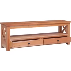 vidaXL Tv Benches & Tv Stands* Tv Stand 47.2"X11.8"X15.7" Solid Wood Mahogany