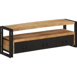 vidaXL Tv Benches & Tv Stands* Tv Stand 47.2"X11.8"X15.7" Solid Wood Mango