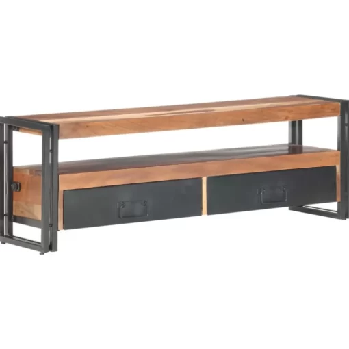 vidaXL Tv Benches & Tv Stands* Tv Stand 47.2"X11.8"X15.7" Solid Wood With Sheesham Finish