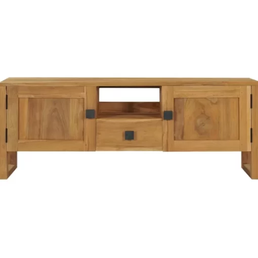 vidaXL Tv Benches & Tv Stands* Tv Stand 47.2"X12.6"X17.7" Solid Wood Teak