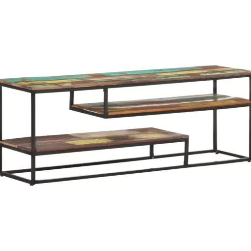 vidaXL Tv Benches & Tv Stands* Tv Stand 51.2"X11.8"X17.7" Solid Wood Reclaimed