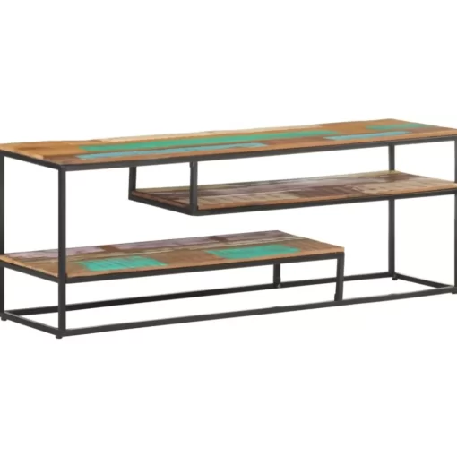 vidaXL Tv Benches & Tv Stands* Tv Stand 51.2"X11.8"X17.7" Solid Wood Reclaimed