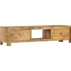 vidaXL Tv Benches & Tv Stands* Tv Stand 55.1"X11.8"X12.6" Solid Wood Mango