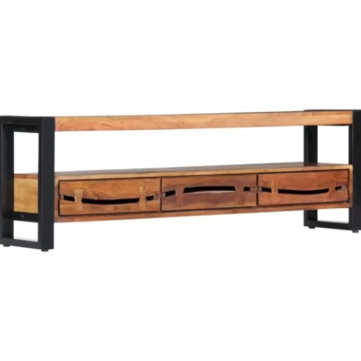 vidaXL Tv Benches & Tv Stands* Tv Stand 55.1"X11.8"X17.7" Solid Wood Acacia