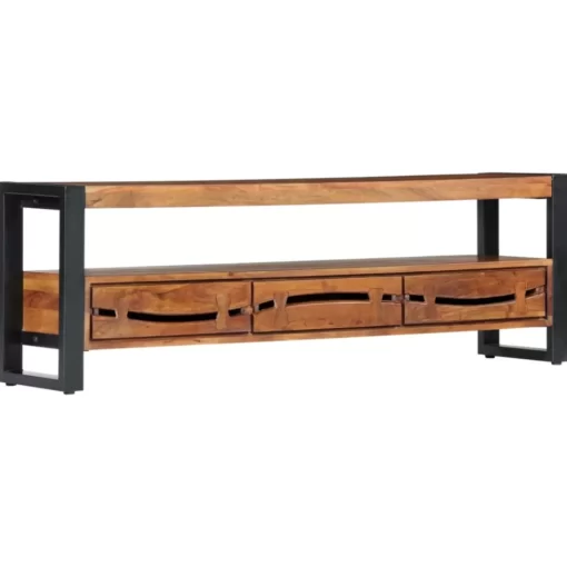 vidaXL Tv Benches & Tv Stands* Tv Stand 55.1"X11.8"X17.7" Solid Wood Acacia