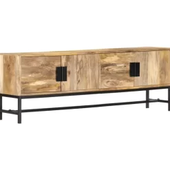 vidaXL Tv Benches & Tv Stands* Tv Stand 55.1"X11.8"X19.7" Solid Wood Mango