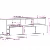 vidaXL Tv Benches & Tv Stands* Tv Stand 55.1