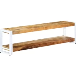 vidaXL Tv Benches & Tv Stands* Tv Stand 59.1"X11.8"X15.7" Solid Wood Mango