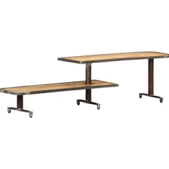 vidaXL Tv Benches & Tv Stands* Tv Stand 63"X11.8"X15.7" Solid Wood Mango