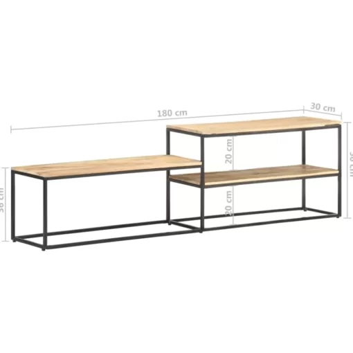 vidaXL Tv Benches & Tv Stands* Tv Stand 70.9"X11.8"X19.7" Rough Mango Wood