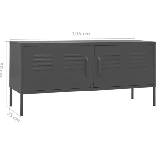 vidaXL Tv Benches & Tv Stands* Tv Stand Anthracite 41.3"X13.8"X19.7" Steel