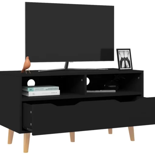 vidaXL Tv Benches & Tv Stands* Tv Stand Black 35.4"X15.7"X19.1" Engineered Wood