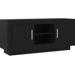 vidaXL Tv Benches & Tv Stands* Tv Stand Black 40.2"X13.8"X17.7" Engineered Wood