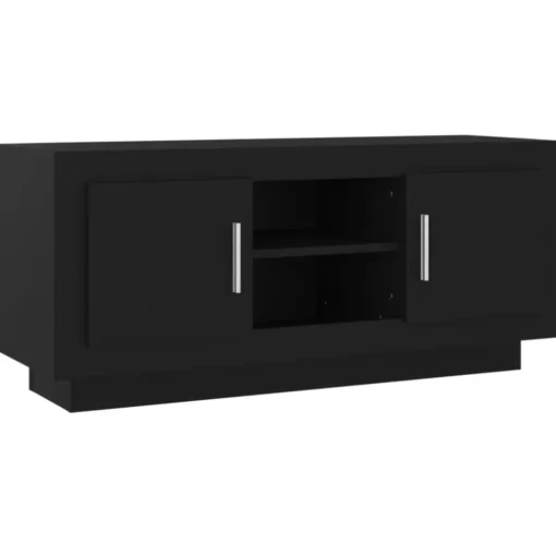 vidaXL Tv Benches & Tv Stands* Tv Stand Black 40.2"X13.8"X17.7" Engineered Wood