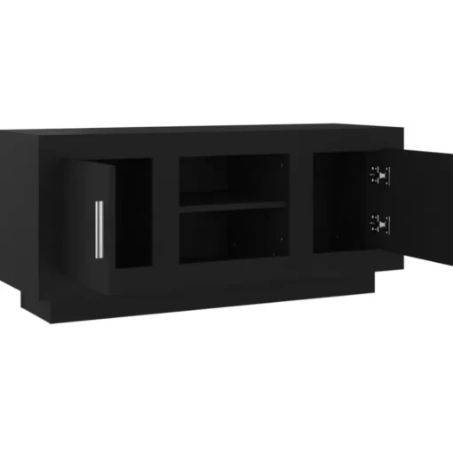 vidaXL Tv Benches & Tv Stands* Tv Stand Black 40.2"X13.8"X17.7" Engineered Wood