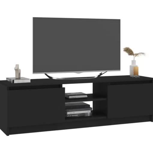 vidaXL Tv Benches & Tv Stands* Tv Stand Black 47.2"X11.8"X14" Engineered Wood