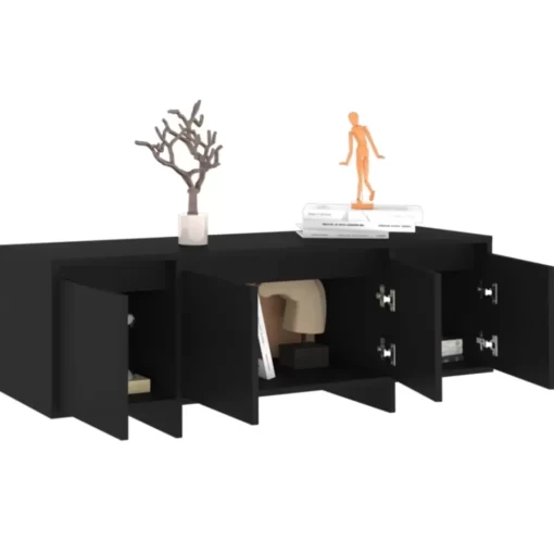 vidaXL Tv Benches & Tv Stands* Tv Stand Black 47.2"X11.8"X15.9" Engineered Wood