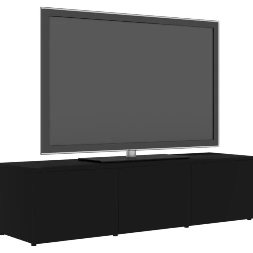 vidaXL Tv Benches & Tv Stands* Tv Stand Black 47.2"X13.4"X11.8" Engineered Wood