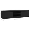 vidaXL Tv Benches & Tv Stands* Tv Stand Black 55.1