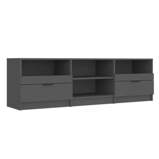 vidaXL Tv Benches & Tv Stands* Tv Stand Black 59.1"X13.2"X17.7" Engineered Wood