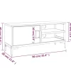 vidaXL Tv Benches & Tv Stands* Tv Stand Brown 35.4