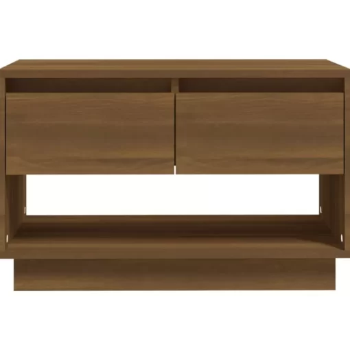 vidaXL Tv Benches & Tv Stands* Tv Stand Brown Oak 27.6"X16.1"X17.3" Engineered Wood