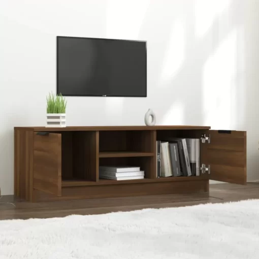 vidaXL Tv Benches & Tv Stands* Tv Stand Brown Oak 40.2"X13.8"X14.4" Engineered Wood