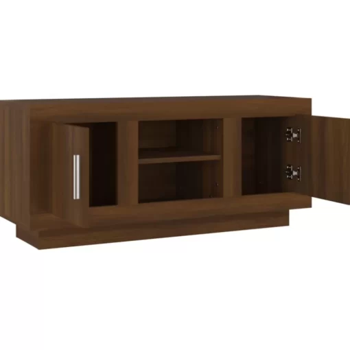 vidaXL Tv Benches & Tv Stands* Tv Stand Brown Oak 40.2"X13.8"X17.7" Engineered Wood