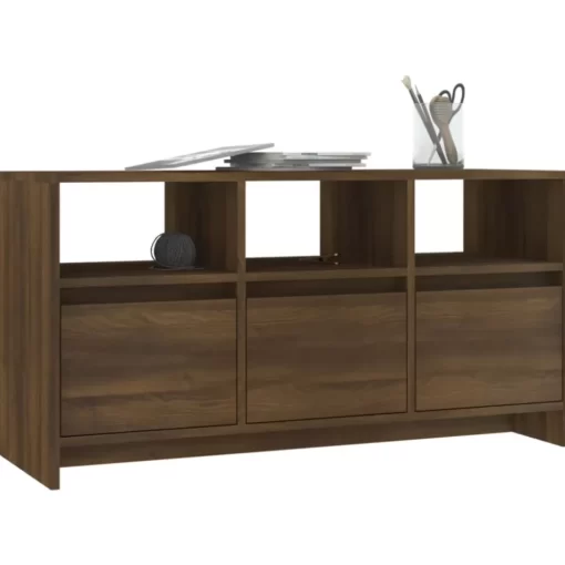 vidaXL Tv Benches & Tv Stands* Tv Stand Brown Oak 40.2"X14.8"X20.7" Engineered Wood