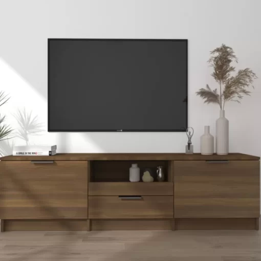 vidaXL Tv Benches & Tv Stands* Tv Stand Brown Oak 55.1"X13.8"X15.7" Engineered Wood