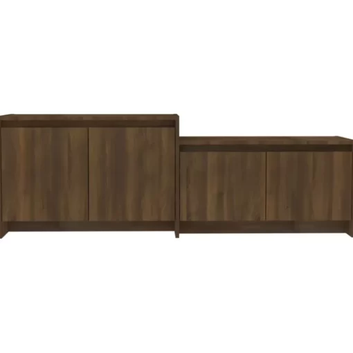 vidaXL Tv Benches & Tv Stands* Tv Stand Brown Oak 57.7"X13.8"X19.7" Engineered Wood