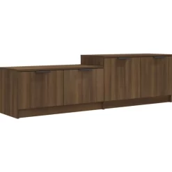 vidaXL Tv Benches & Tv Stands* Tv Stand Brown Oak 62.4"X14.2"X17.7" Engineered Wood