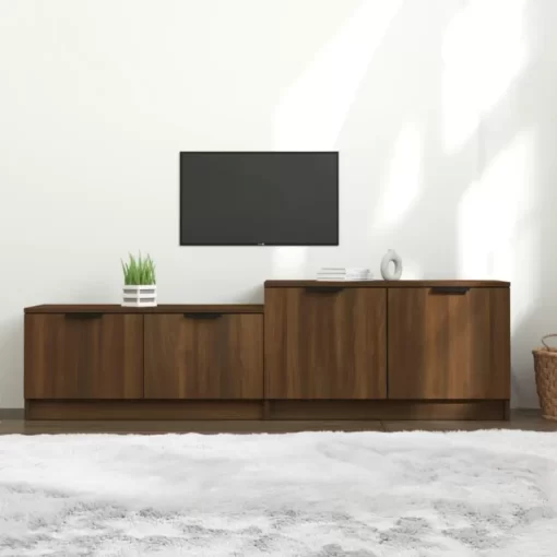 vidaXL Tv Benches & Tv Stands* Tv Stand Brown Oak 62.4"X14.2"X17.7" Engineered Wood