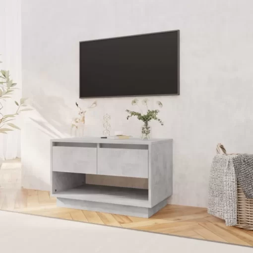 vidaXL Tv Benches & Tv Stands* Tv Stand Concrete Gray 27.6"X16.1"X17.3" Engineered Wood