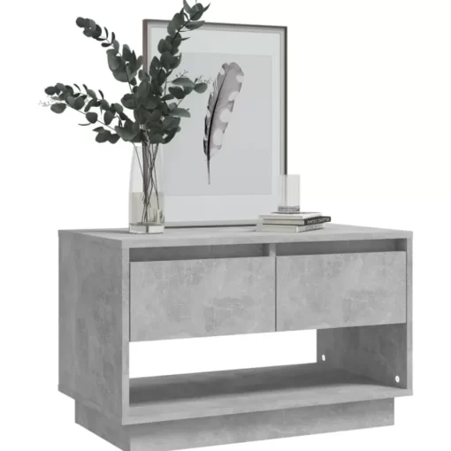 vidaXL Tv Benches & Tv Stands* Tv Stand Concrete Gray 27.6"X16.1"X17.3" Engineered Wood