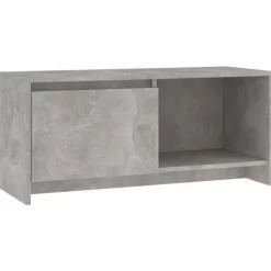 vidaXL Tv Benches & Tv Stands* Tv Stand Concrete Gray 35.4"X13.8"X15.7" Engineered Wood