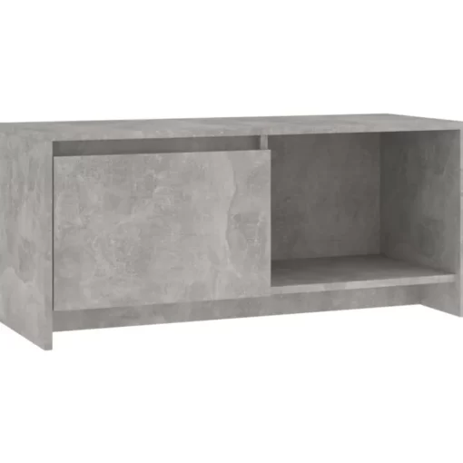 vidaXL Tv Benches & Tv Stands* Tv Stand Concrete Gray 35.4"X13.8"X15.7" Engineered Wood