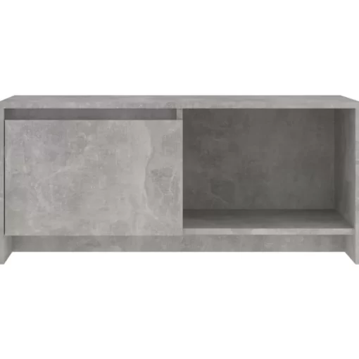 vidaXL Tv Benches & Tv Stands* Tv Stand Concrete Gray 35.4"X13.8"X15.7" Engineered Wood