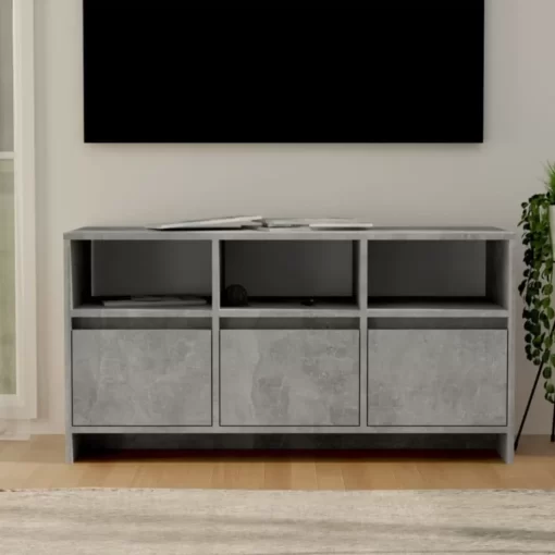 vidaXL Tv Benches & Tv Stands* Tv Stand Concrete Gray 40.2"X14.8"X20.7" Engineered Wood