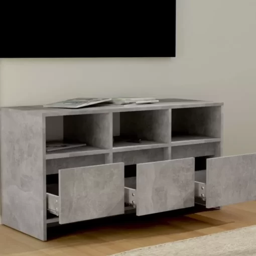 vidaXL Tv Benches & Tv Stands* Tv Stand Concrete Gray 40.2"X14.8"X20.7" Engineered Wood