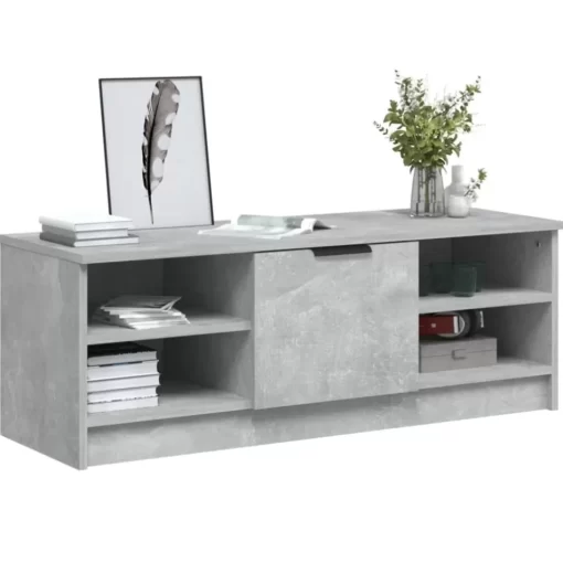 vidaXL Tv Benches & Tv Stands* Tv Stand Concrete Gray 40.2"X14"X14.4" Engineered Wood