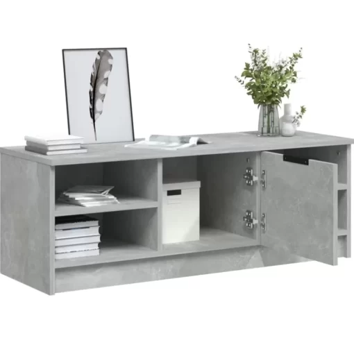 vidaXL Tv Benches & Tv Stands* Tv Stand Concrete Gray 40.2"X14"X14.4" Engineered Wood