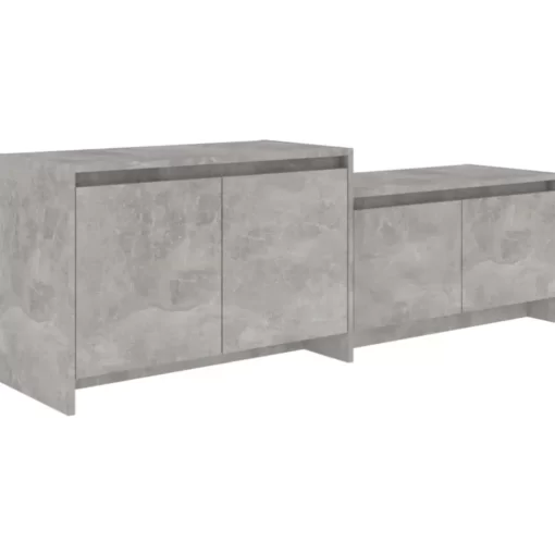 vidaXL Tv Benches & Tv Stands* Tv Stand Concrete Gray 57.7"X13.8"X19.7" Engineered Wood