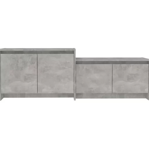 vidaXL Tv Benches & Tv Stands* Tv Stand Concrete Gray 57.7"X13.8"X19.7" Engineered Wood