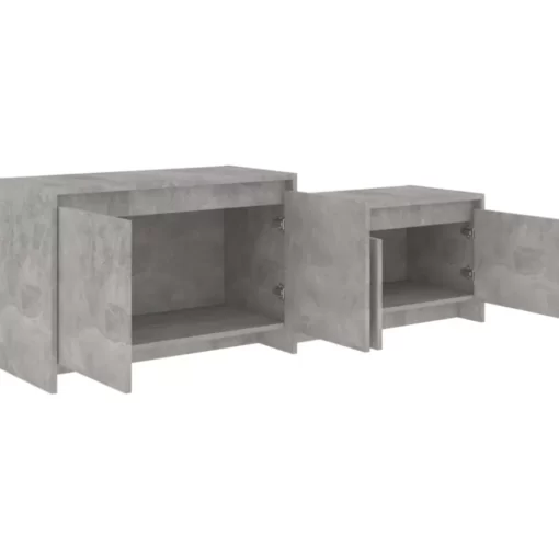 vidaXL Tv Benches & Tv Stands* Tv Stand Concrete Gray 57.7"X13.8"X19.7" Engineered Wood