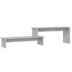 vidaXL Tv Benches & Tv Stands* Tv Stand Concrete Gray 70.9"X11.8"X16.9" Engineered Wood