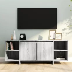 vidaXL Tv Benches & Tv Stands* Tv Stand Gray Sonoma 51.2"X13.8"X19.7" Engineered Wood