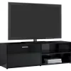 vidaXL Tv Benches & Tv Stands* Tv Stand High Gloss Black 47.2